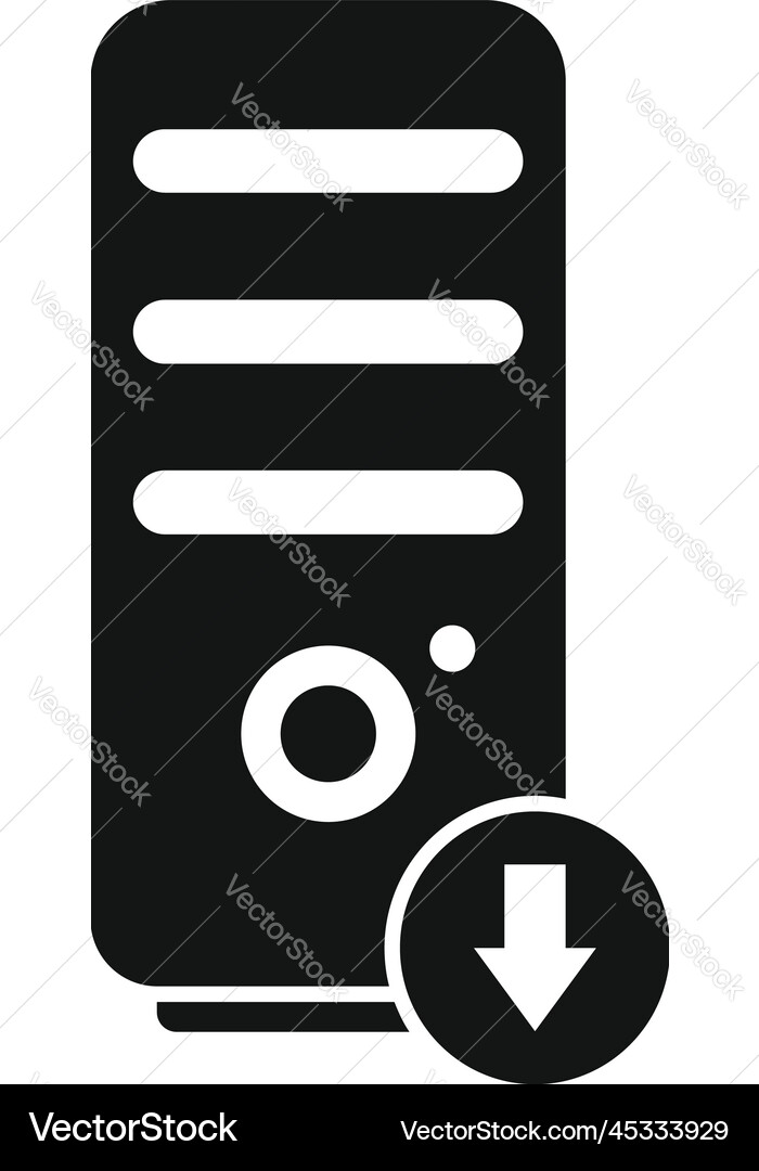 Computer backup icon simple data cloud Computer backup icon simple data cloud vector image