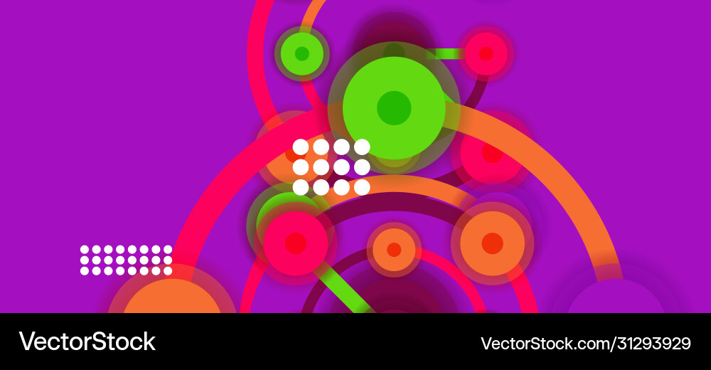 Flat style geometric abstract background round Flat style geometric abstract background round vector image