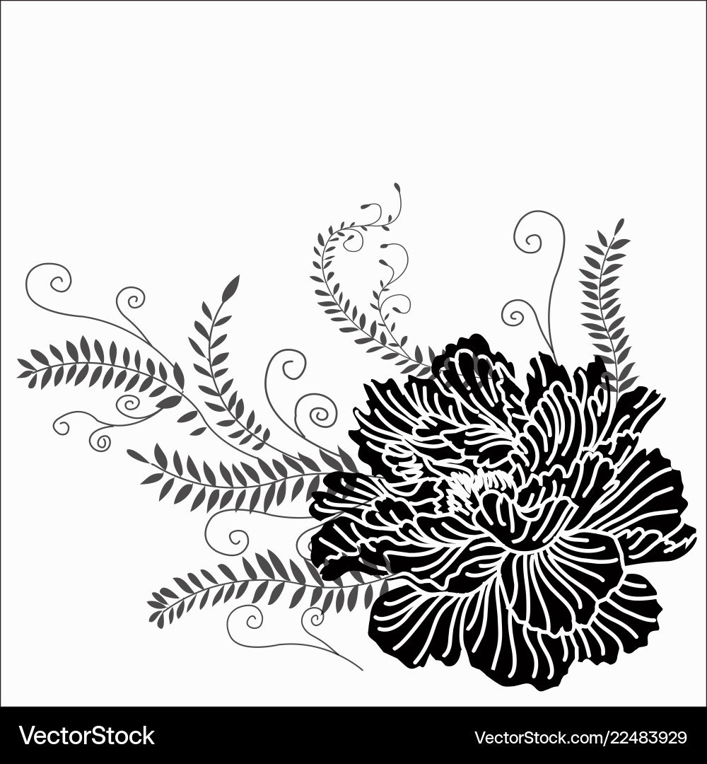 Flower ornament Flower ornament vector image