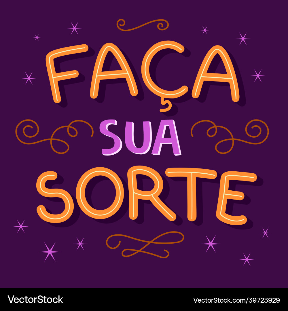 Motivational colorful in brazilian portuguese Vector Image