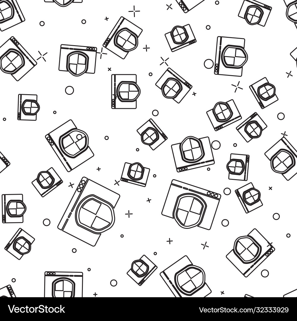 Security Browser Shield Pattern Vector Image