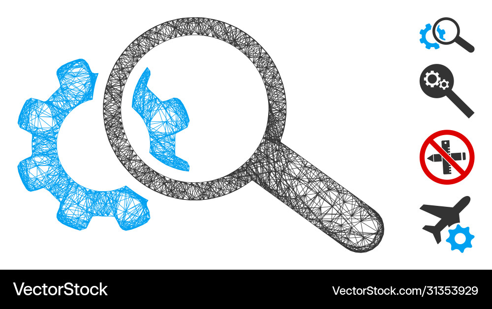 Seo tools web mesh Seo tools web mesh Vector Image
