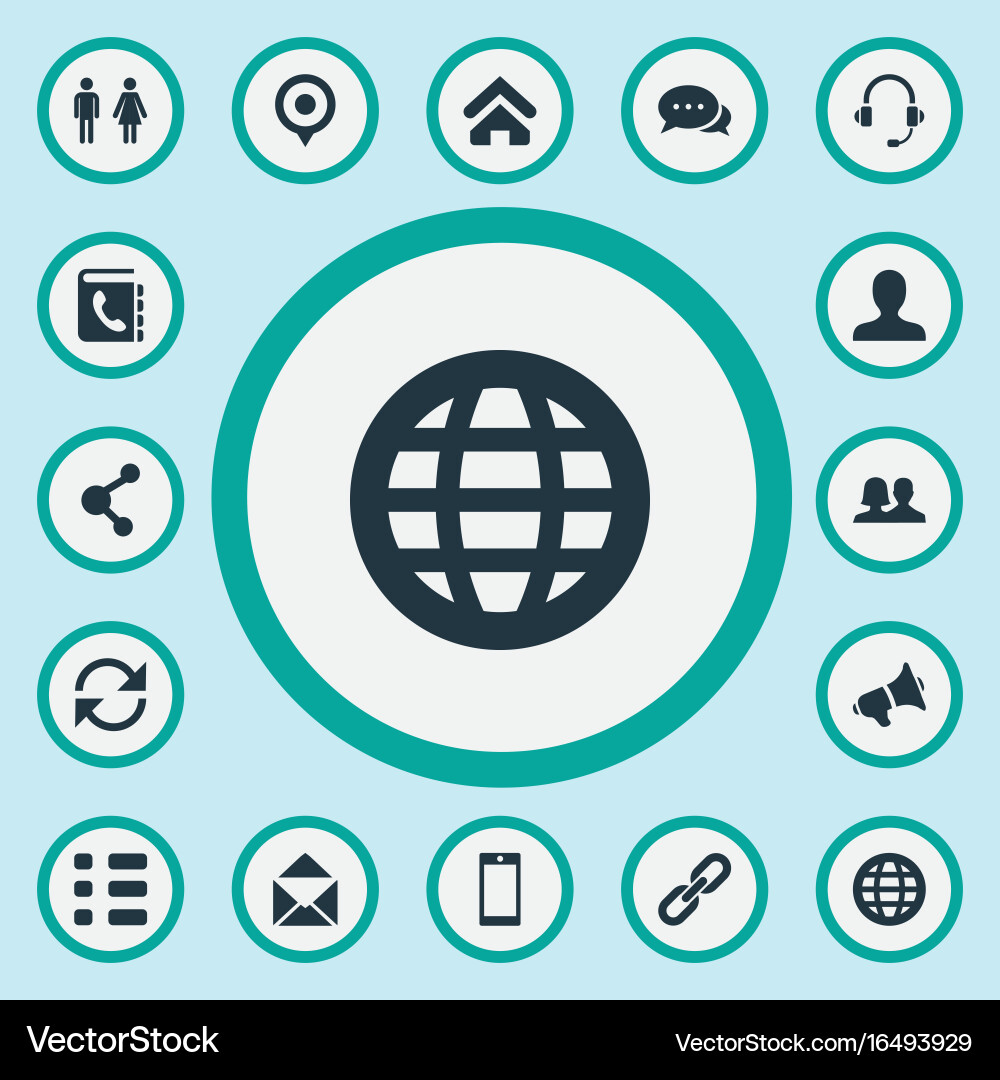Set of simple communication vector image