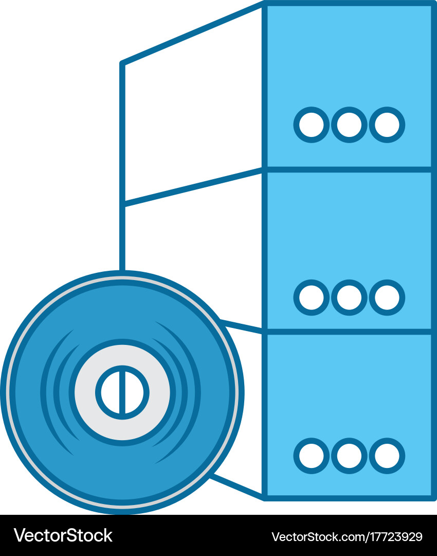 Software installation disk and box Vector Image