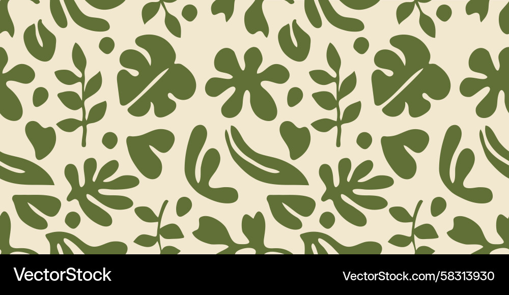 Abstract Leaf Pattern Vector Image