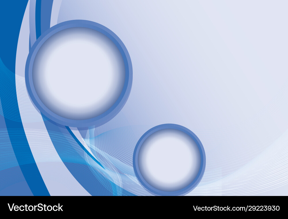 Background design with abstract patterns in blue Vector Image