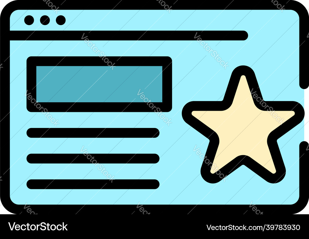 Bonus web program icon color outline Vector Image