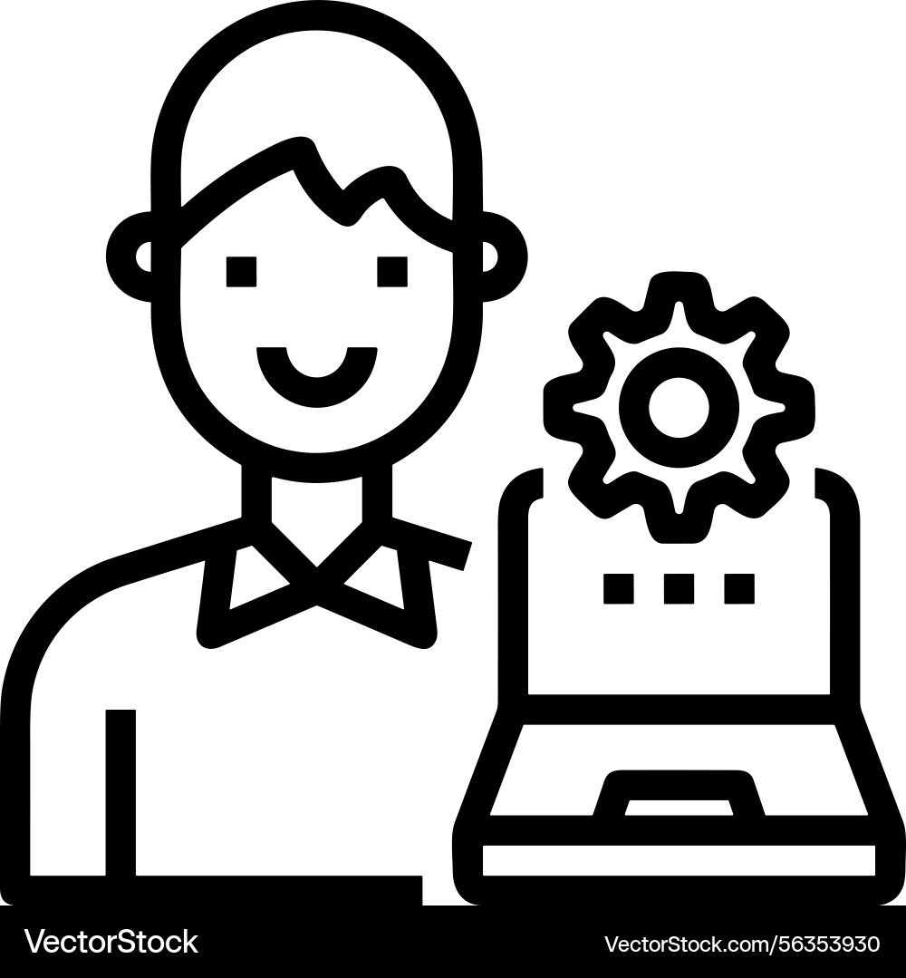 Computer icon symbol image Vector Image