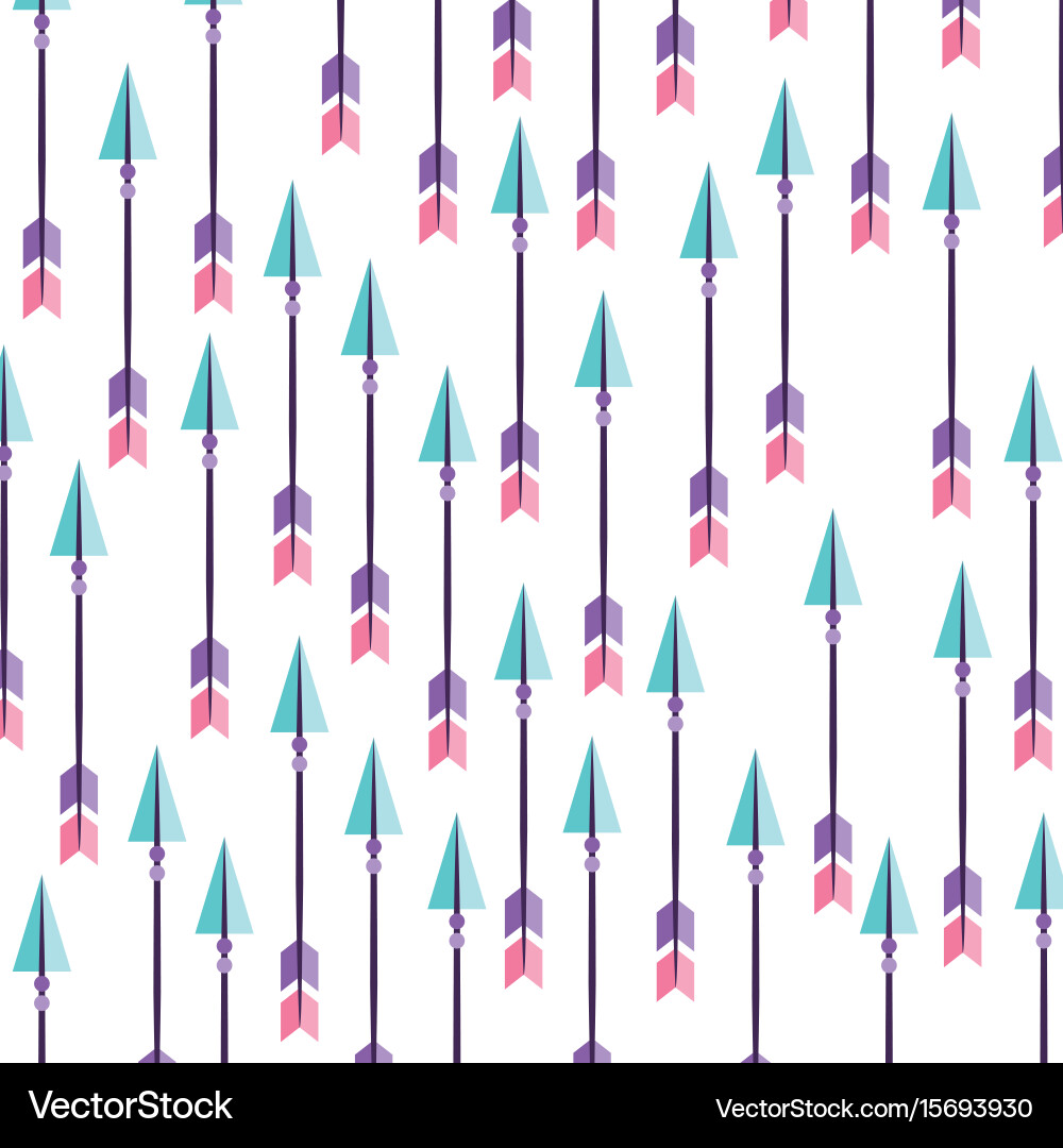 Decorative arrows pattern boho style Vector Image