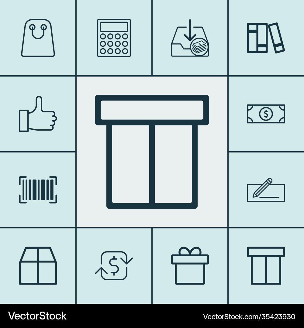 Ecommerce icons set with like microcomputer Ecommerce icons set with like microcomputer vector image
