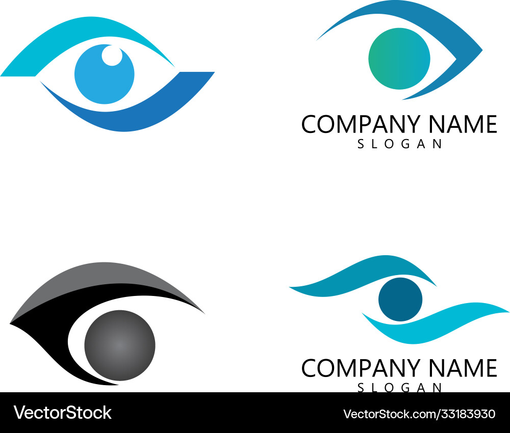Eye care logo Royalty Free Vector Image - VectorStock