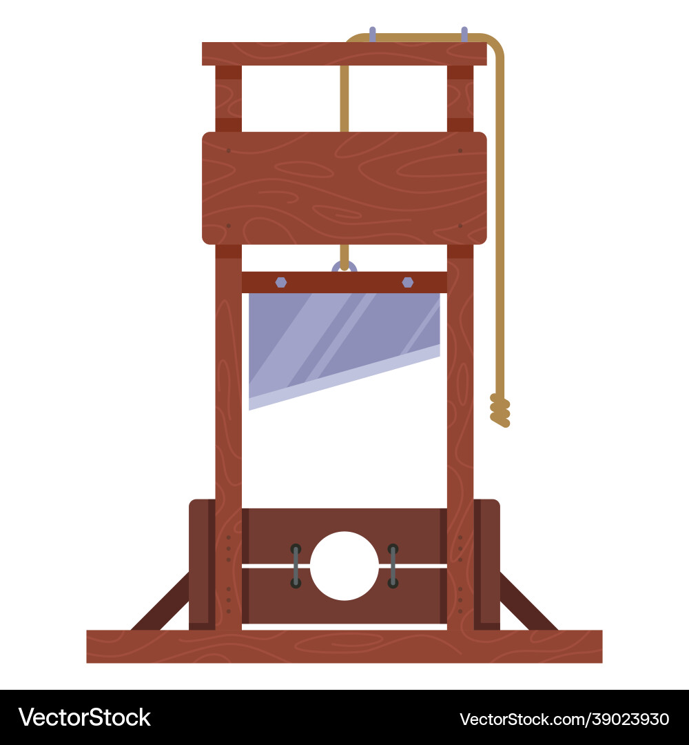 Guillotine - Execution Device vector image