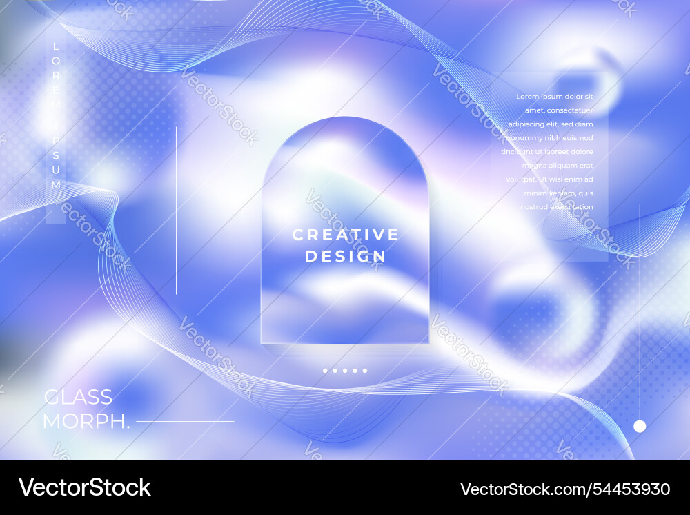 Morph background soft gradient colors with window Morph background soft gradient colors with window vector image
