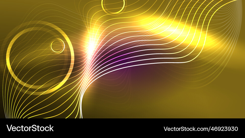 Neon lines and waves abstract background techno Neon lines and waves abstract background techno vector image