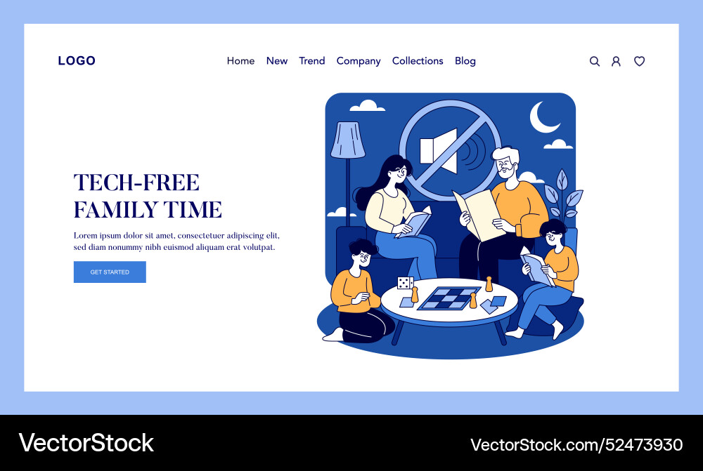 Night wellness flat Night wellness flat vector image
