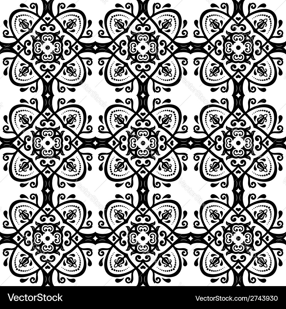 Orient seamless pattern abstract background vector image