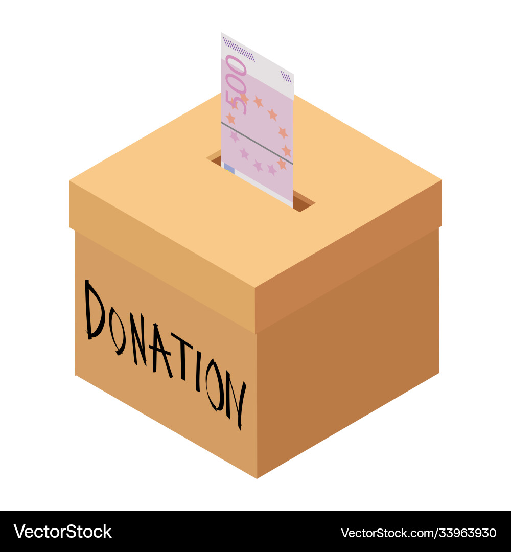 Spenden- und Wohltätigkeitskonzept für Euro Spenden- und Wohltätigkeitskonzept für Euro vektorbild