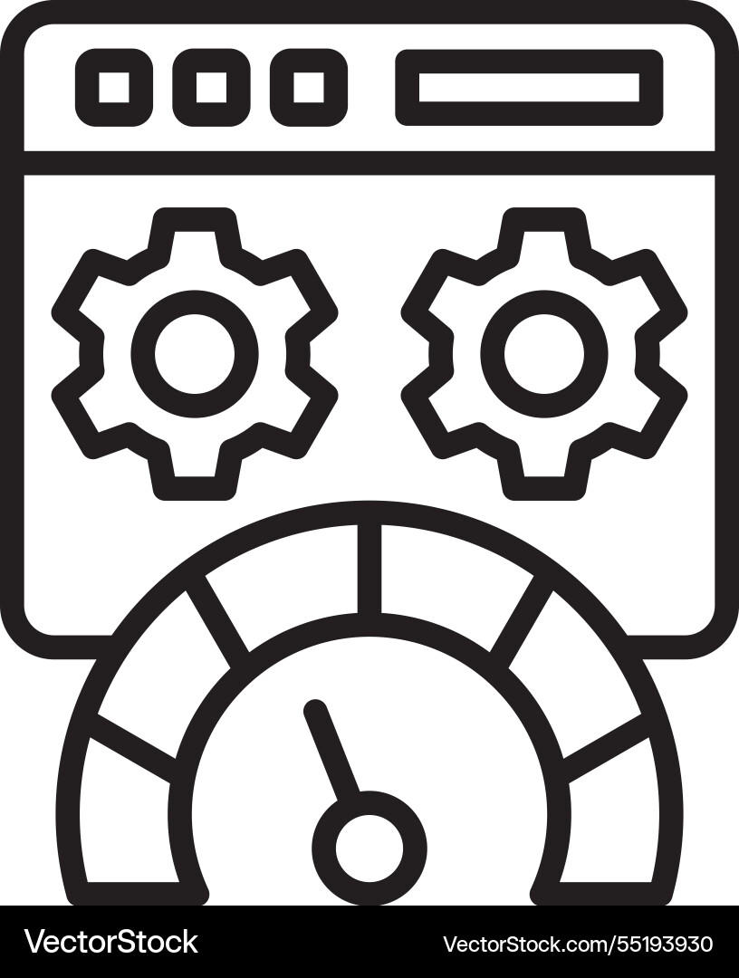 Web line icon design Vector Image