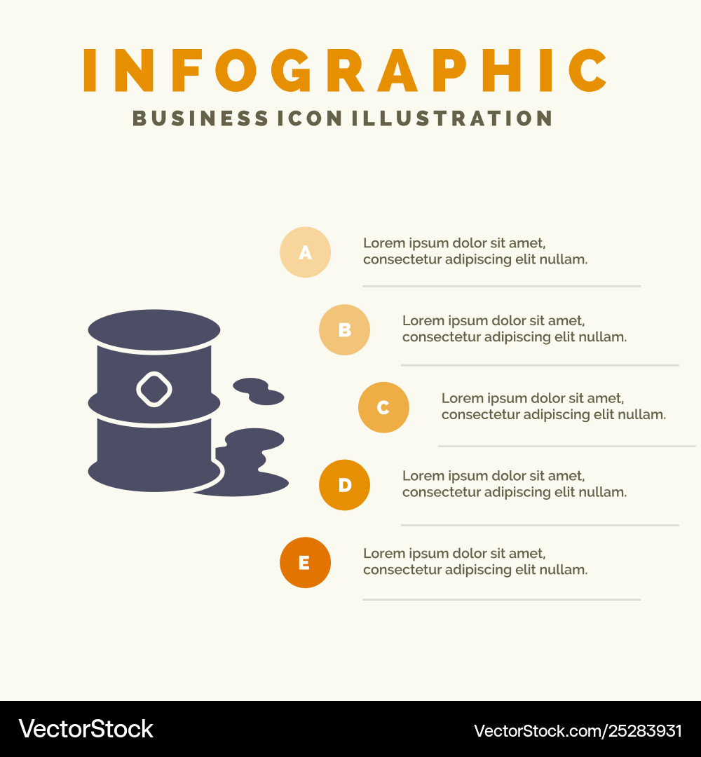 Barrels environment garbage pollution solid icon Barrels environment garbage pollution solid icon Vector Image