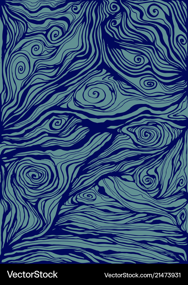 Blue and dark decorative doodles waves Blue and dark decorative doodles waves vector image