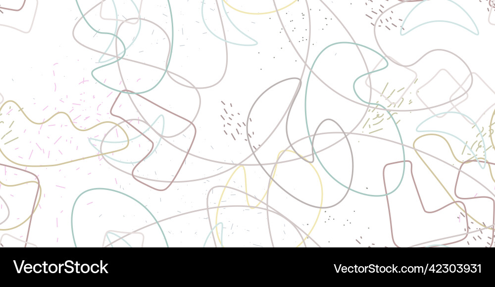 Chaotic simple seamless pattern textile one line Chaotic simple seamless pattern textile one line vector image