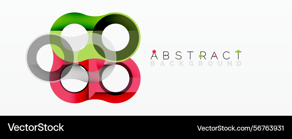 Colorful overlapping circles create modern Colorful overlapping circles create modern vector image