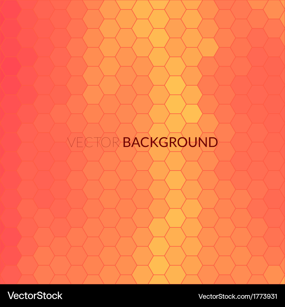 Digital hexagon pixel mosaic background vector image