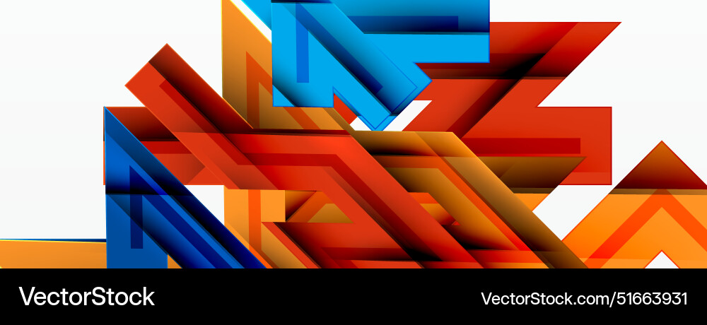 Dynamic lines geometric background Vector Image