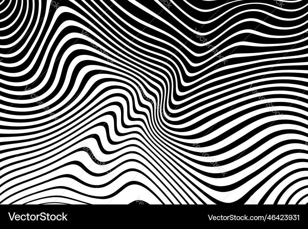 Dynamic Wavy Lines Pattern vector image