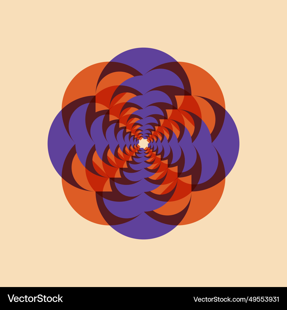 Geometric object with riso print effect Geometric object with riso print effect vector image