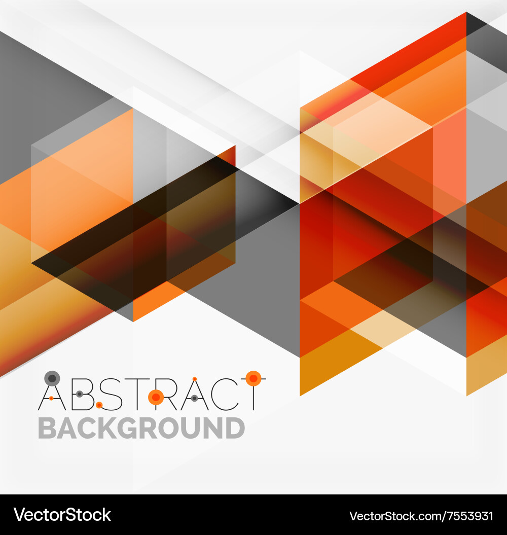 Geometric Triangle Background Vector Image