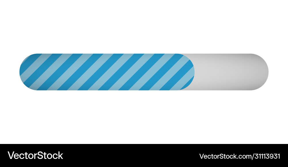 Loading progress status bar on white background Loading progress status bar on white background vector image