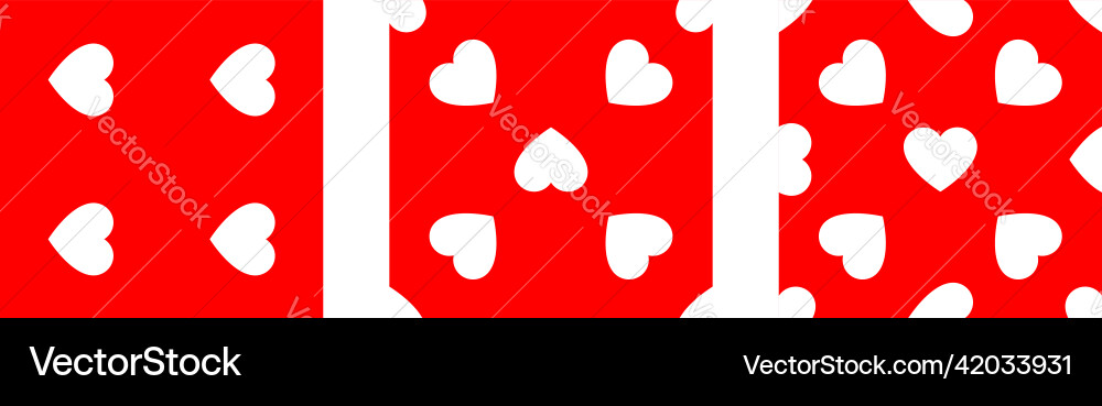 Seamless repeatable heart shape icon pattern Seamless repeatable heart shape icon pattern Vector Image