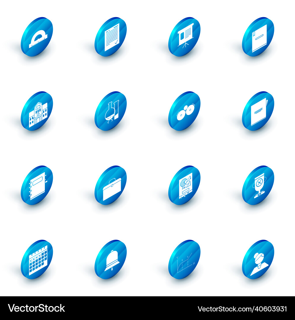 Set exam sheet with check mark schedule chart Vector Image