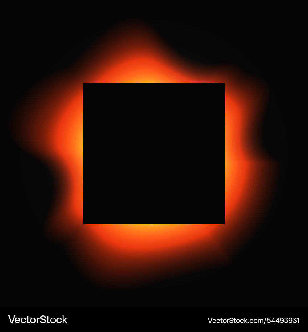 Square illuminate light frame with color gradient Square illuminate light frame with color gradient vector image