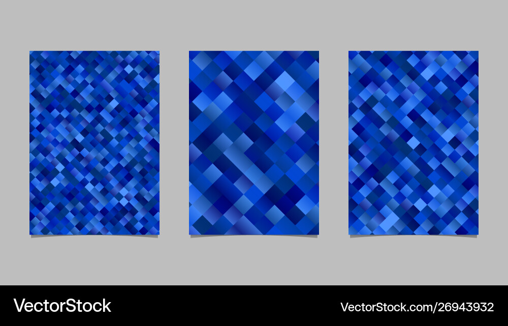 Abstract diagonal square pattern brochure vector image
