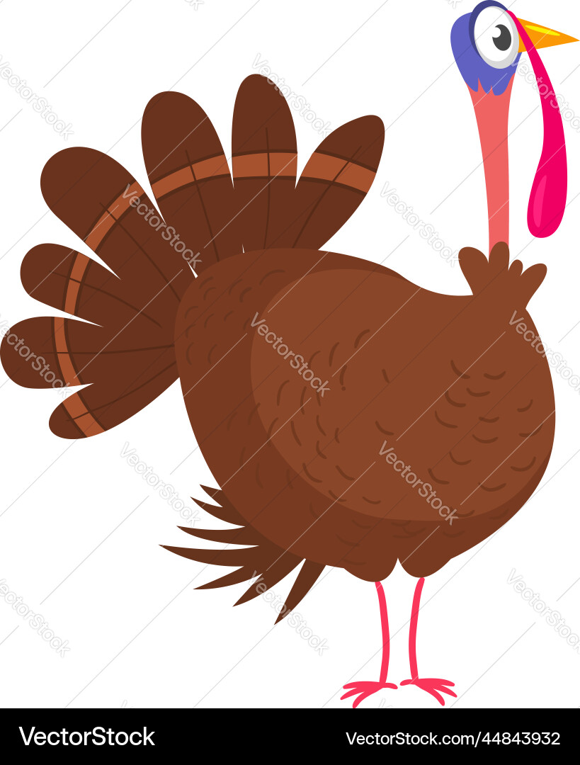 Cartoon glücklich süß dankgiving Truthahn Vogel Cartoon glücklich süß dankgiving Truthahn Vogel vektorbild