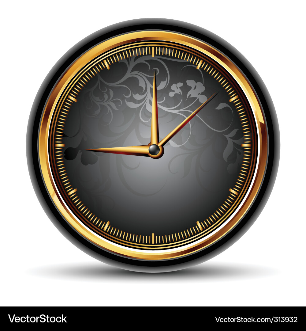 Elegant Clock Collection Vector Image