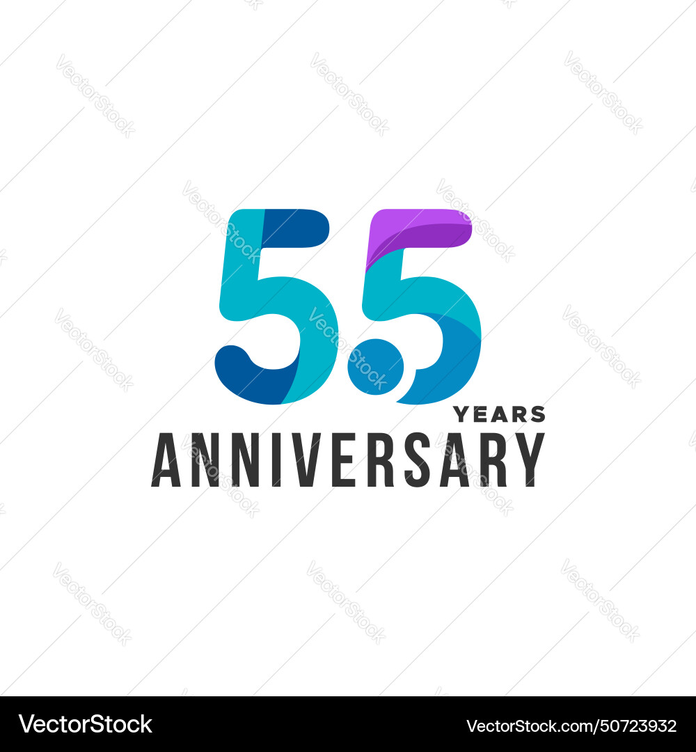 Gradient anniversary number design collection Gradient anniversary number design collection Vector Image
