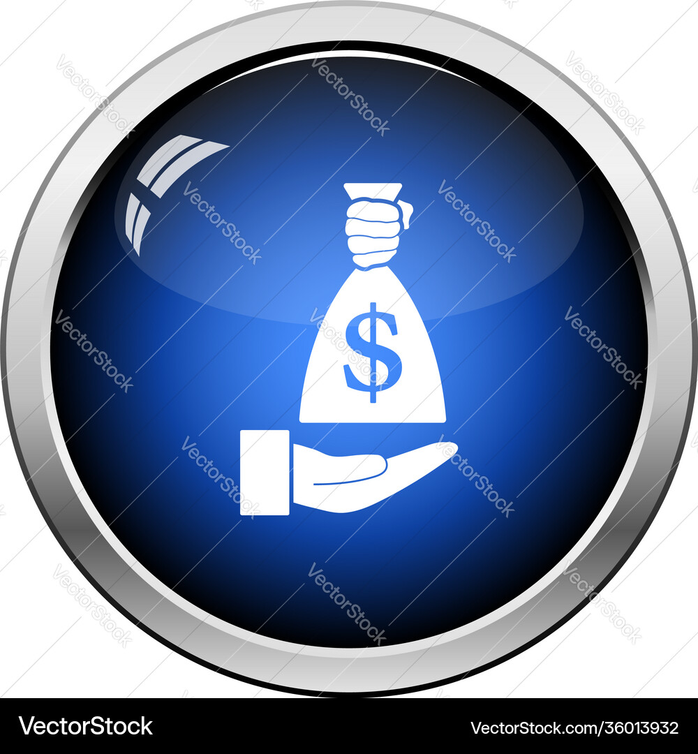 Hand halten Geldbeutel-Symbol Hand halten Geldbeutel-Symbol vektorbild