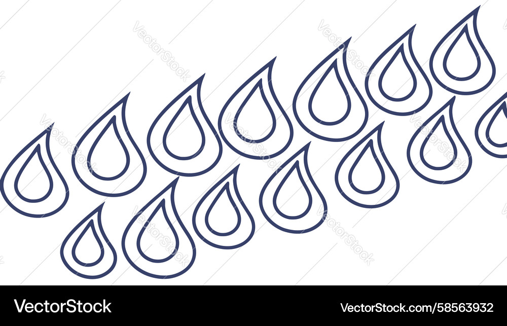 Raindrop Element - Repeatable Vector Image