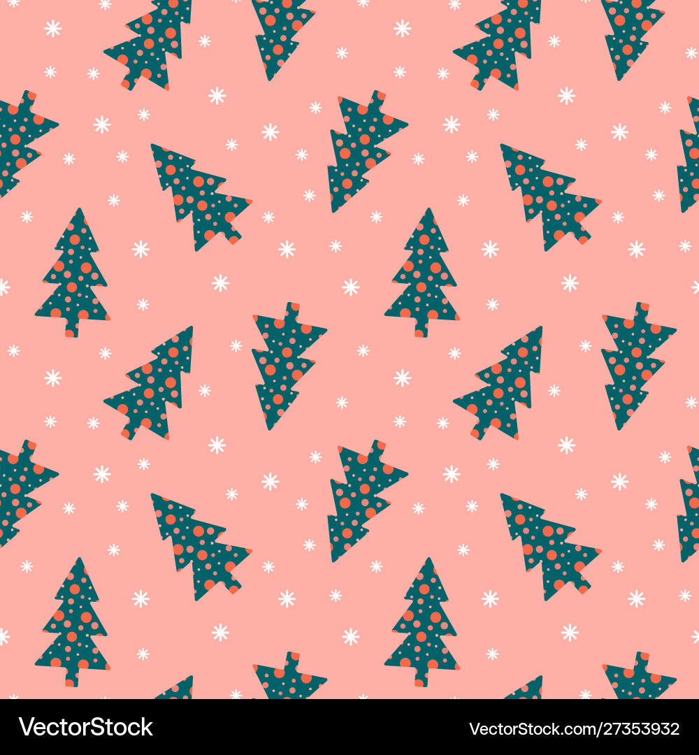 Seamless pattern with christmas tree shapes Seamless pattern with christmas tree shapes vector image