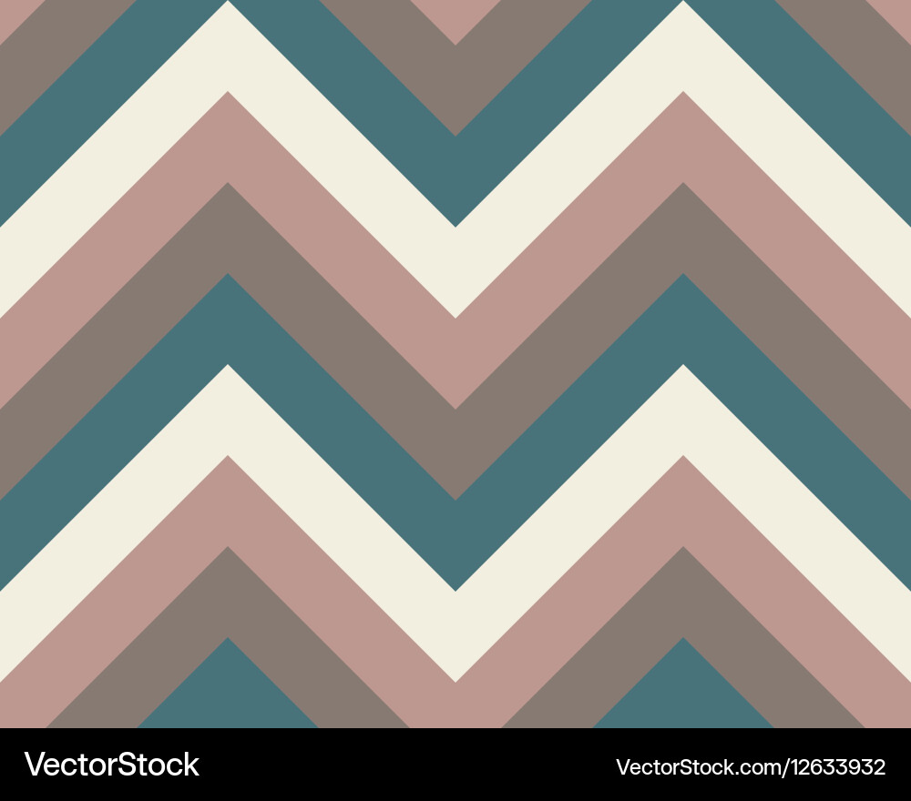Striped zigzagging seamless pattern zig-zag line vector image