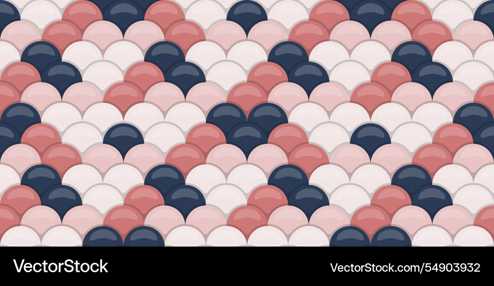 Stylish seamless pattern featuring overlapping Vector Image