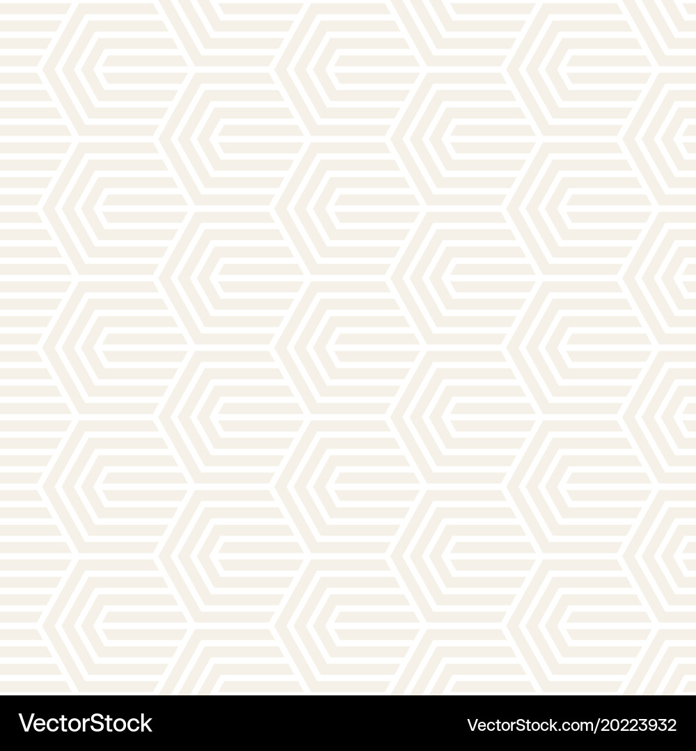 Subtle Hexagonal Stripe Pattern Vector Image