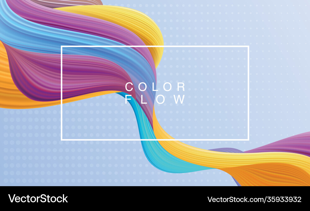 Vivid color flow with rectangle frame background Vivid color flow with rectangle frame background vector image