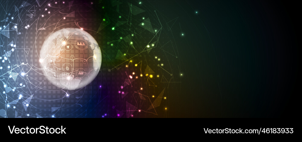 Abstract futuristic fade computer technology Abstract futuristic fade computer technology vector image