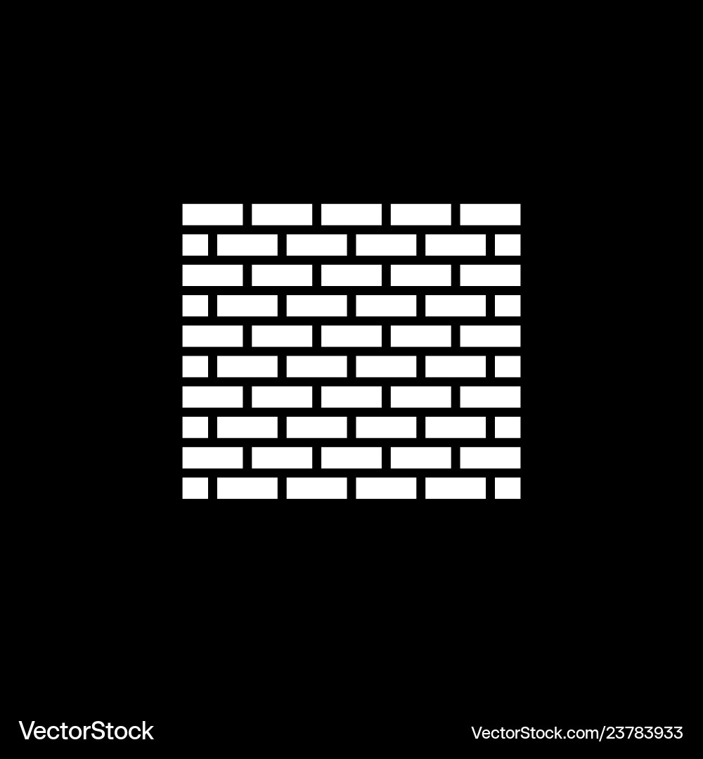 Brick Wand-Ikone Bau und Bau Brick Wand-Ikone Bau und Bau vektorbild