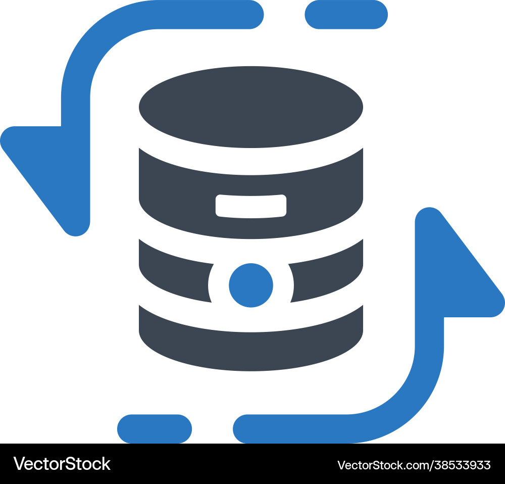 Database update icon Vector Image