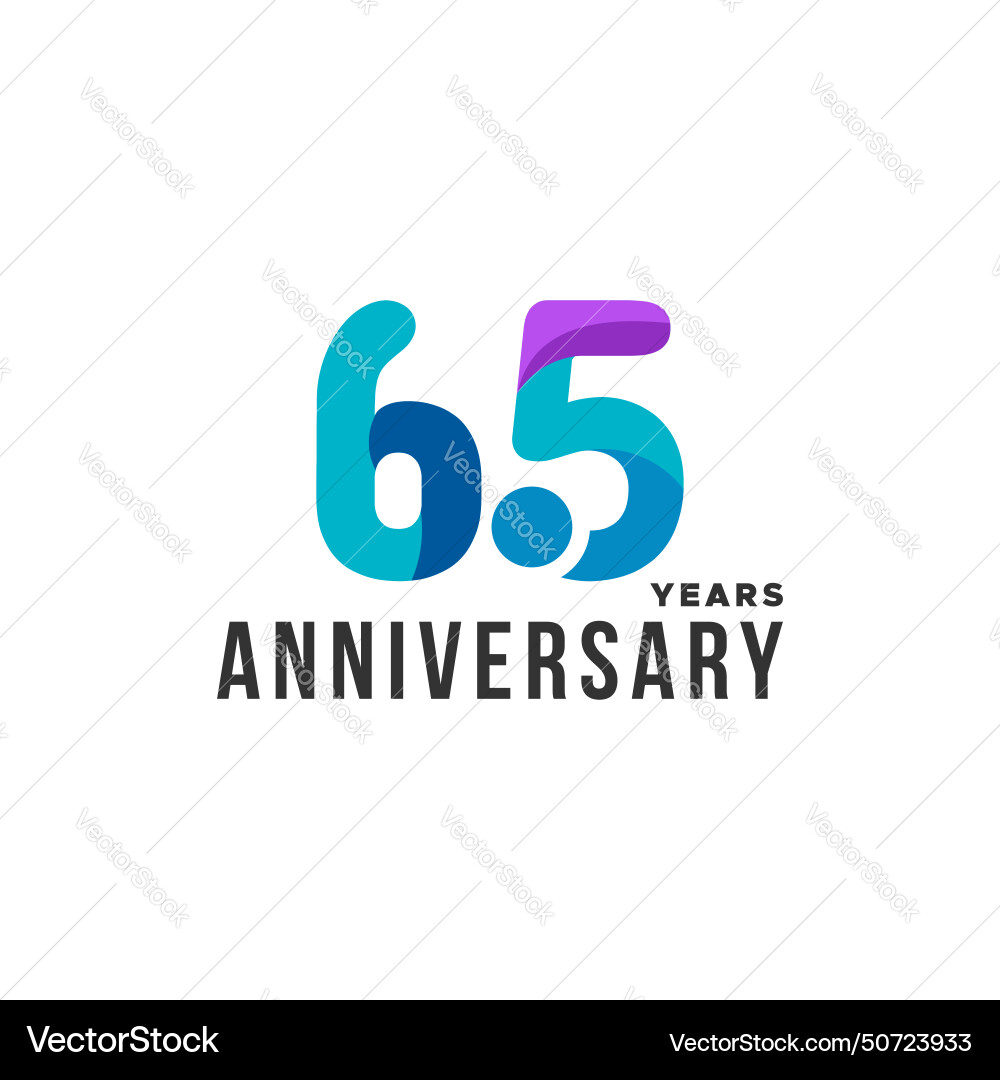 Gradient anniversary number design collection Gradient anniversary number design collection Vector Image